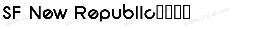 SF New Republic字体转换